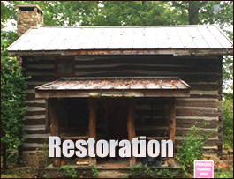 Historic Log Cabin Restoration  Crouse, North Carolina